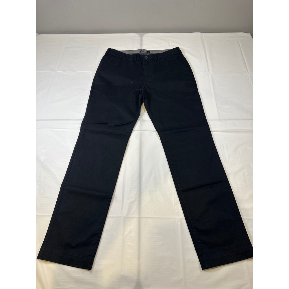 Express Slim Fit Chino Pants Mens 29x30 Black Stretch Cotton Blend Trousers